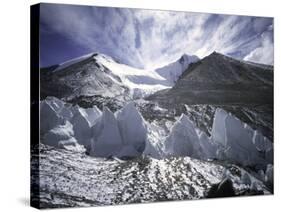 Seracsin Front of Mount Everest-Michael Brown-Stretched Canvas