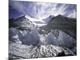 Seracsin Front of Mount Everest-Michael Brown-Mounted Premium Photographic Print