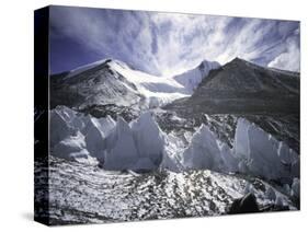 Seracsin Front of Mount Everest-Michael Brown-Stretched Canvas