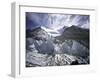 Seracsin Front of Mount Everest-Michael Brown-Framed Photographic Print