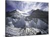 Seracsin Front of Mount Everest-Michael Brown-Stretched Canvas