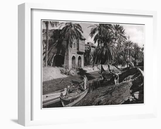 Serai Creek, Basra, Iraq, 1925-A Kerim-Framed Giclee Print