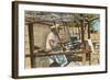 Serape Weaver, Texcoco, Mexico-null-Framed Art Print