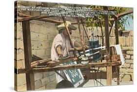 Serape Weaver, Texcoco, Mexico-null-Stretched Canvas