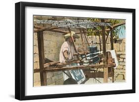 Serape Weaver, Texcoco, Mexico-null-Framed Art Print