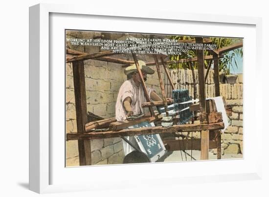 Serape Weaver, Texcoco, Mexico-null-Framed Art Print