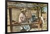 Serape Weaver, Texcoco, Mexico-null-Framed Art Print