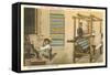 Serape Weavers, Mexico-null-Framed Stretched Canvas