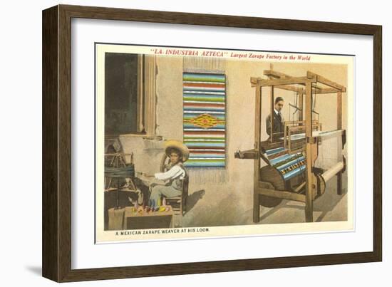 Serape Weavers, Mexico-null-Framed Art Print