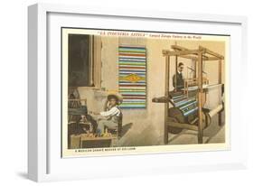 Serape Weavers, Mexico-null-Framed Art Print