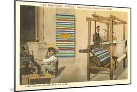 Serape Weavers, Mexico-null-Mounted Art Print