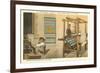 Serape Weavers, Mexico-null-Framed Premium Giclee Print