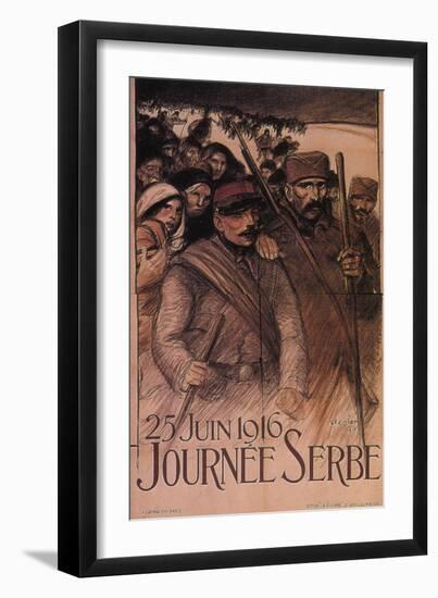 Serbia Day, 1916-Théophile Alexandre Steinlen-Framed Giclee Print