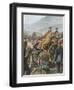 Serbian Army with their King Peter Moving Towards Durazzo-Tancredi Scarpelli-Framed Giclee Print