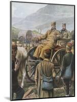 Serbian Army with their King Peter Moving Towards Durazzo-Tancredi Scarpelli-Mounted Giclee Print