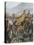 Serbian Army with their King Peter Moving Towards Durazzo-Tancredi Scarpelli-Stretched Canvas