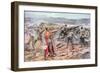 Serbian Artillery in Action Against the Austrians-Arthur C. Michael-Framed Giclee Print