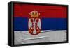 Serbian Flag-igor stevanovic-Framed Stretched Canvas
