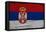 Serbian Flag-igor stevanovic-Framed Stretched Canvas