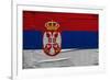 Serbian Flag-igor stevanovic-Framed Art Print
