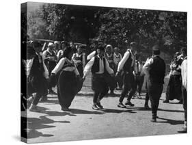 Serbian Folk Dancers-null-Stretched Canvas