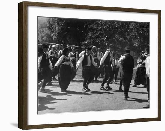 Serbian Folk Dancers-null-Framed Photographic Print