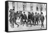 Serbian Reservists at the Beginning of World War I-null-Framed Stretched Canvas