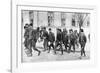 Serbian Reservists at the Beginning of World War I-null-Framed Photographic Print