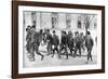Serbian Reservists at the Beginning of World War I-null-Framed Photographic Print