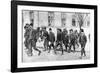 Serbian Reservists at the Beginning of World War I-null-Framed Photographic Print