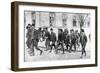 Serbian Reservists at the Beginning of World War I-null-Framed Photographic Print