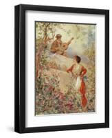 Serenade, Illustration-Pietro Scoppetta-Framed Giclee Print