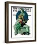 "Serenade" Saturday Evening Post Cover, September 22,1928-Norman Rockwell-Framed Premium Giclee Print