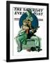 "Serenade" Saturday Evening Post Cover, September 22,1928-Norman Rockwell-Framed Giclee Print