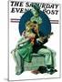 "Serenade" Saturday Evening Post Cover, September 22,1928-Norman Rockwell-Mounted Giclee Print