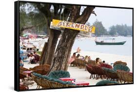 Serendipity Beach Is the Main Beach in Sihanoukville, Cambodia-Micah Wright-Framed Stretched Canvas