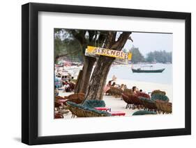 Serendipity Beach Is the Main Beach in Sihanoukville, Cambodia-Micah Wright-Framed Photographic Print