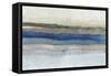 Serene Blue Layers-Allison Pearce-Framed Stretched Canvas