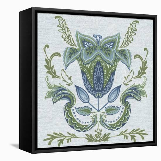 Serene Chintz II-Melissa Wang-Framed Stretched Canvas