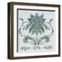 Serene Chintz IV-Melissa Wang-Framed Art Print