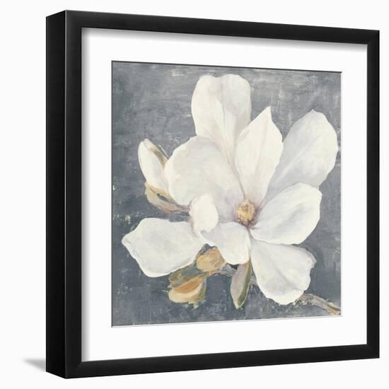 Serene Magnolia Gray-Julia Purinton-Framed Art Print