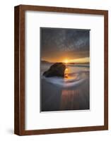 Serene Movement Sunset Seascape, Marshall Beach, San Francisco-Vincent James-Framed Photographic Print