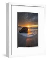 Serene Movement Sunset Seascape, Marshall Beach, San Francisco-Vincent James-Framed Photographic Print