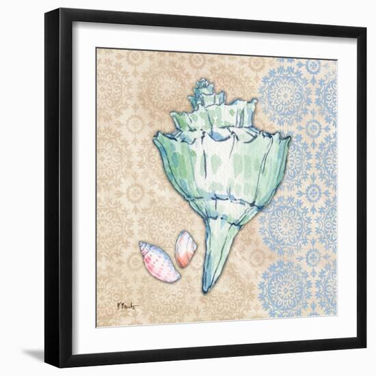 Serene Seashells IV-Paul Brent-Framed Art Print