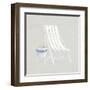 Serene Seaside III Tan-James Wiens-Framed Art Print