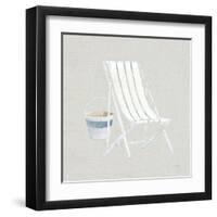 Serene Seaside III Tan-James Wiens-Framed Art Print