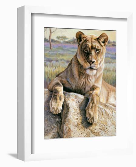 Serengeti Lioness-Kalon Baughan-Framed Art Print