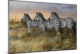 Serengeti Sunset-Trevor V. Swanson-Mounted Giclee Print