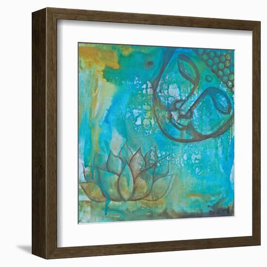 Serenity Buddha II-Pam Varacek-Framed Art Print