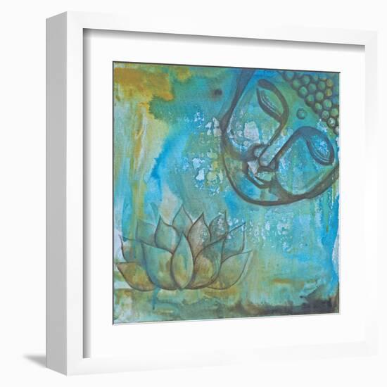 Serenity Buddha II-Pam Varacek-Framed Art Print